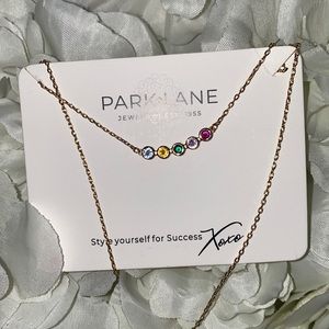 Rainbow jewel necklace
